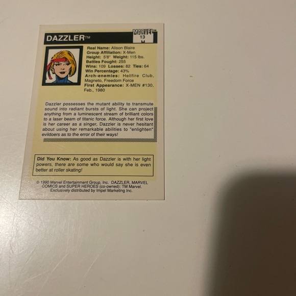 Bundle for @jcydney5 DAZZLER Marvel 1990 Universe #13 - Picture 2 of 2